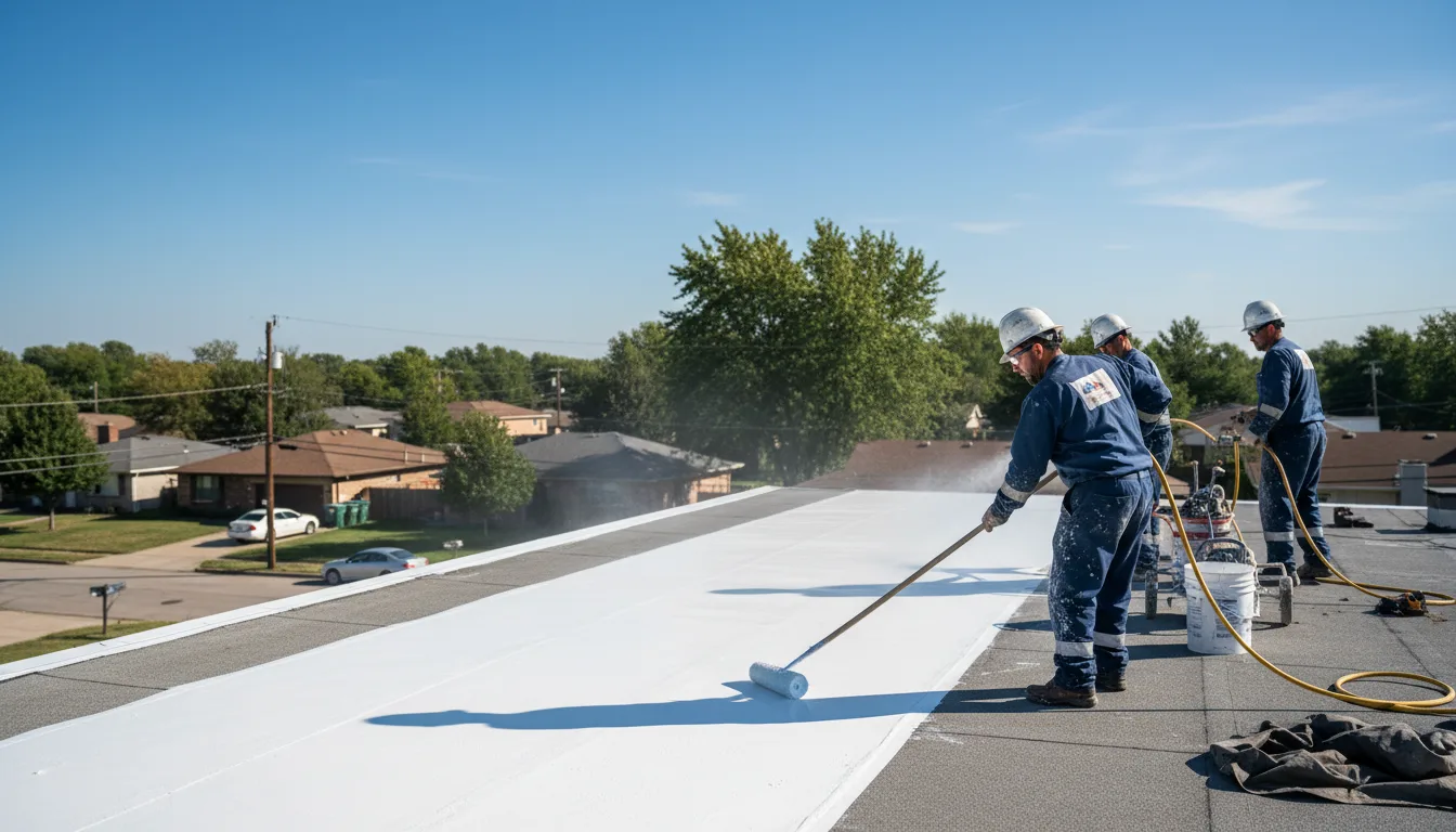 Commercial roof coating in West Milford, WV near me